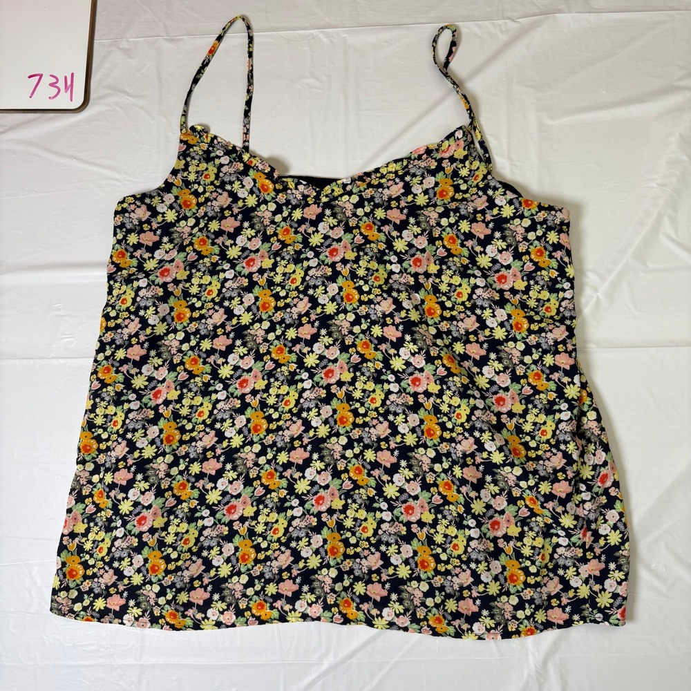 Loft Outlet Womens Floral Cami Top Dress Boho Cottagecore, Size M Sleeveless